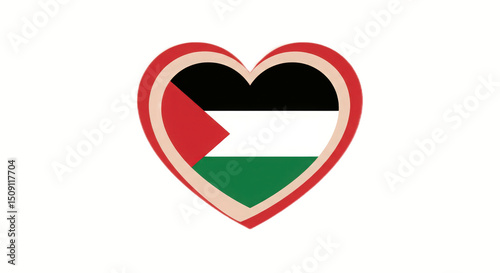 Palestine flag and map gaza