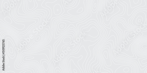 Abstract topographic contours map background White wave paper curved Contour maps. Vector illustration.