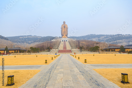 Scenery of Nishan Sacred Scenic Spot, the birthplace of Confucius, Jining, Shandong, China