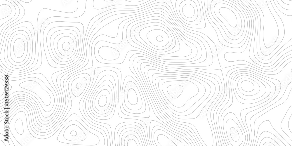 Obraz premium Abstract topographic contours map background White wave paper curved Contour maps. Vector illustration.
