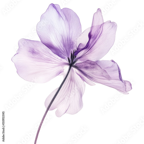 Soft Lavender Flower With Elegant Long  isolated on a transparent background