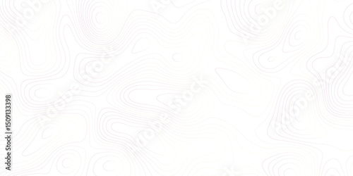 Abstract topographic contours map background White wave paper curved Contour maps. Vector illustration.