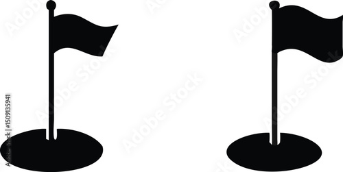 Step down silhouette design, clean cutout vector shape