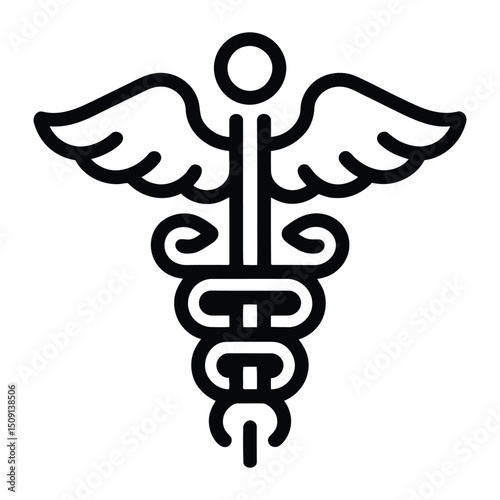 Medical Icon Clipart, Vector, Illustration, Icon, Outline, Line Art, Silhouette, Logo, White Background.