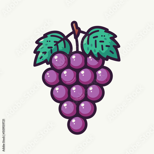 grape fruit vector illustration