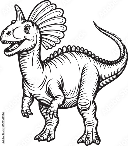 dinosaur line art design transparent background stock photos premium quality