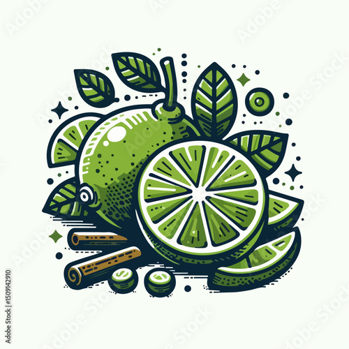 lime vector illustration
