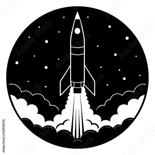 Silhouette of Space Exploration A Journey To The Stars and Beyond