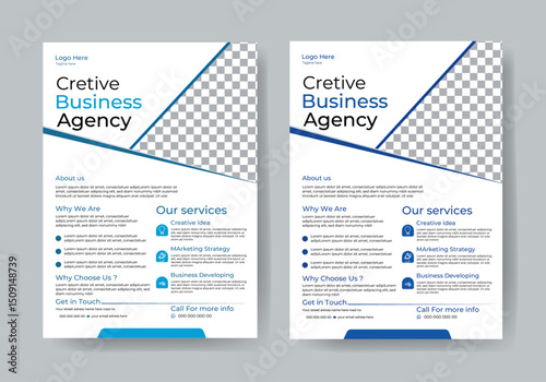 Corporate creative colorful business flyer template business proposal, promotion, advertise, publication, cover .