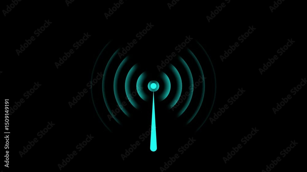 Wi-fi wireless internet network net connection icon logo wi-fi . technology wireless signal icon .