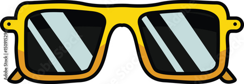 Sunglasses Icon – Summer Fashion and Eye Protection Symbol