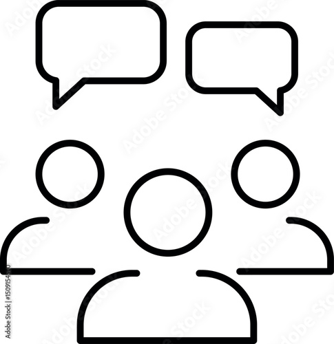Chat Pictogram for Graphic Design, Web Sites, Cards, Books, Articles