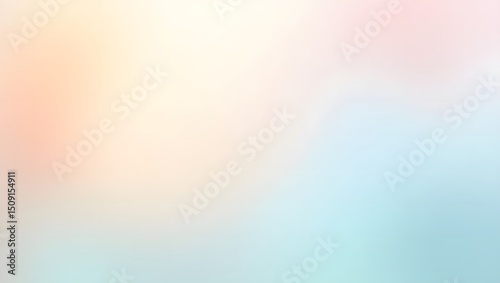 Soft watercolor gradient in pastel peach pink and light blue ideal for designs