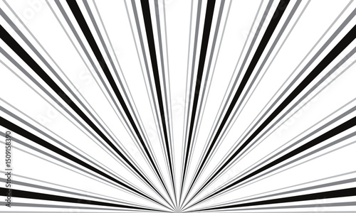 abstract simple black grey sunburst line pattern can be used background.
