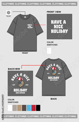 Design T shirt oversize unisex 