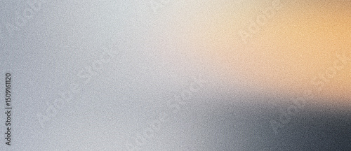 Smooth noise texture grainy gradient background, gray yellow orange white glowing abstract banner, poster header backdrop design