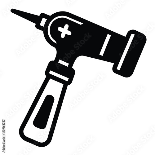 otoscope medical icon vector on white background