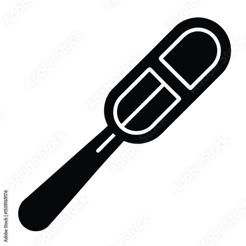 tongue depressor icon on white background