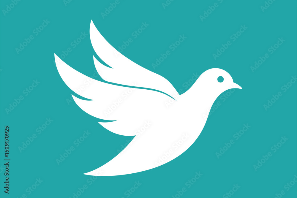 Fototapeta premium the-dove-is-a-symbol-of-peace--vector-illustration.eps