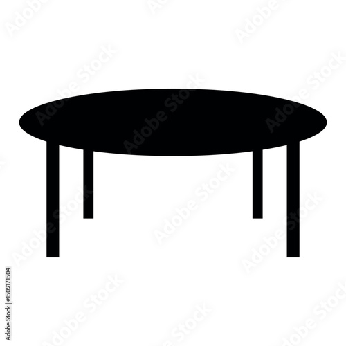 Table icon vector, table silhouette vector in trendy flat style illustration isolated on white background.