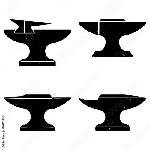 Anvil Silhouette vector illustration