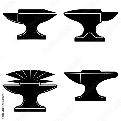 Anvil Silhouette vector illustration