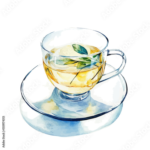 Product Review, watercolor painting vector, high quality, isolated on a white background.