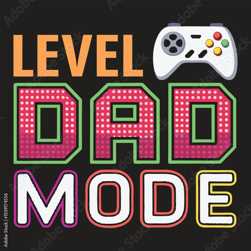 The dad enjoys playing video games in a fun leisure activity.
