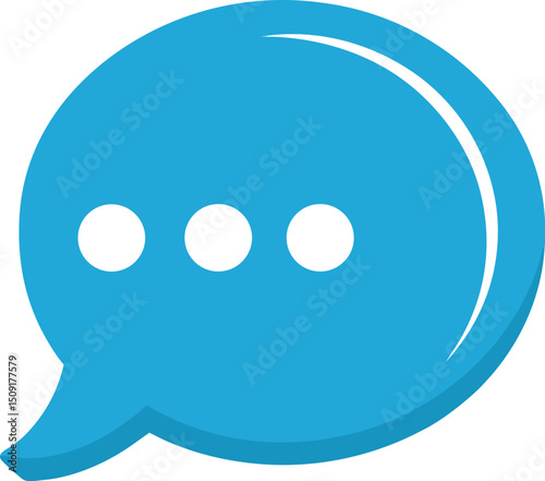 Modern vector speech bubble for social media, chat, and digital conversations