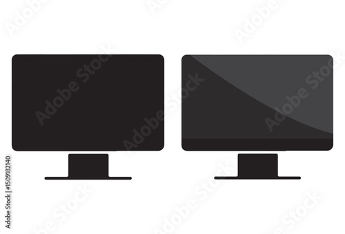 Monitor icon design and art vector illustration