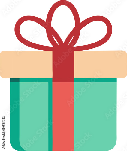 Decorative gift package icon suitable for celebration graphics, events, and prize banners