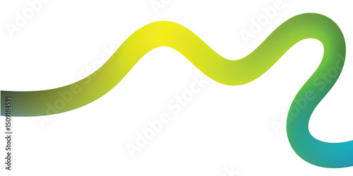  Rainbow Color Waves Graphic. Dynamic Squiggles Color Line Vector Pattern. Abstract Background with Curve Gradient Shapes. 