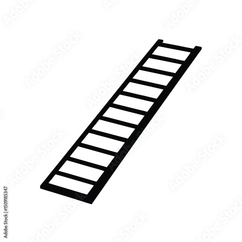 Agility Ladder Training Gear Exercise Equipment Silhouette Vector Art Illustration