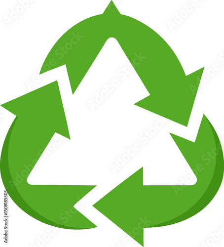 Eco arrows icon perfect for reduce reuse recycle themed projects and sustainability designs
