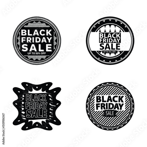Black Friday Sale Badges Collection