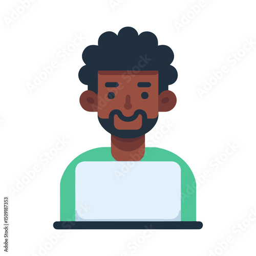 illustration design of a programmer
