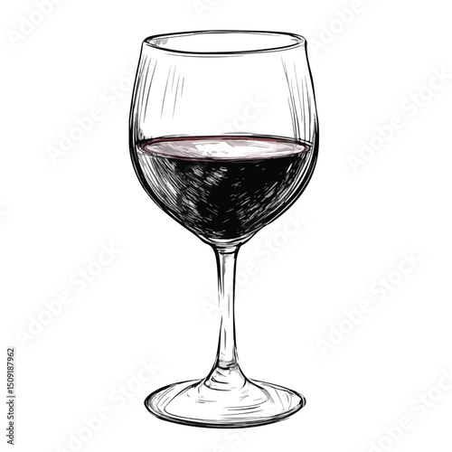 Professional Wine Cup Isolated Vector Illustration for Graphic Design Projects