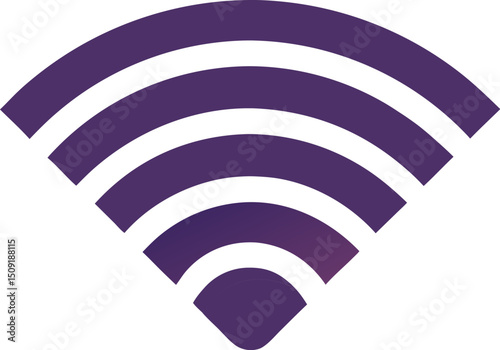 Wireless connection icon for routers, hotspots, and internet-enabled device illustrations