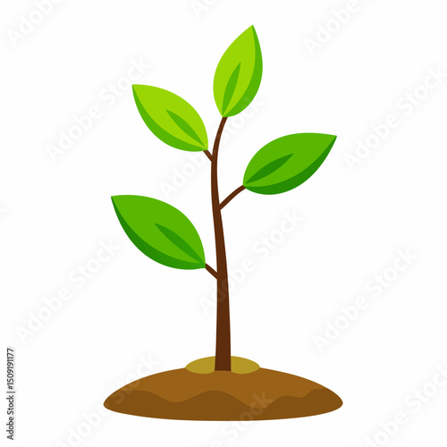 Simple Sprout Illustration A Symbol of New Beginnings and Growth
