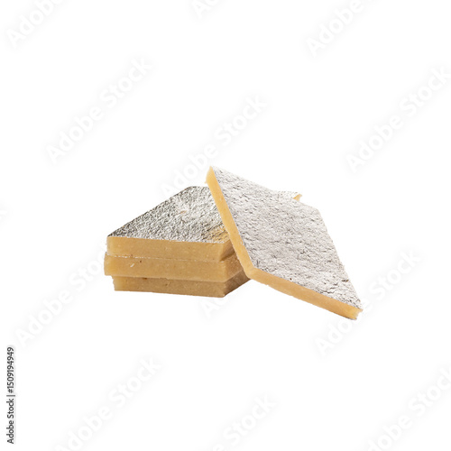 Kaju katli Indian Sweet on a Transparent Background - Indian Mithai PNG