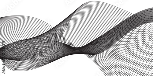 Speed lines connection vector background. Flowing futuristic dynamic motion technology. Wave curve of a smoky flow movement abstract background.	
