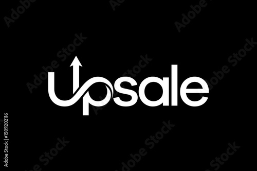 modern minimalist word of Upsale . clean alphabet font. lowercase typography, vector illustration