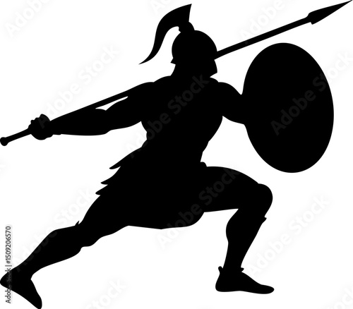 silhouette of a knight