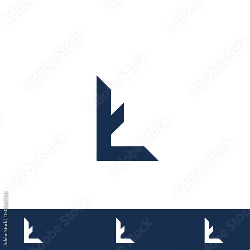 Free Download modern letter logo, minimal style, futuristic design, clean lines, vector art, branding concept - GFXLoad