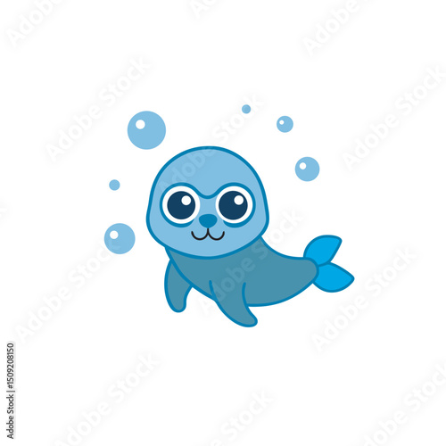 Cute Seal Diving Into Ocean Waves