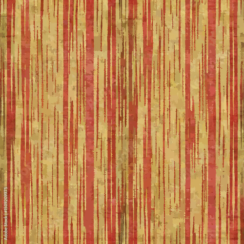Richly textured linen pattern with subtle stripes in warm colors, seamless vector pattern  