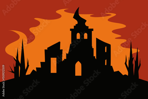 vector illustration of a church