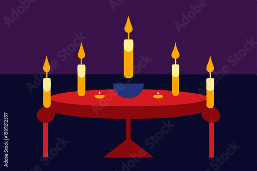 birthday cake with candles