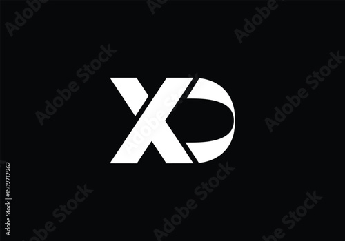 Initial letter XD logo Design vector. XD Letter Logo Design. 