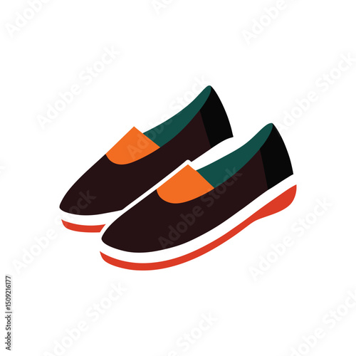 espadrilles vector art illustration